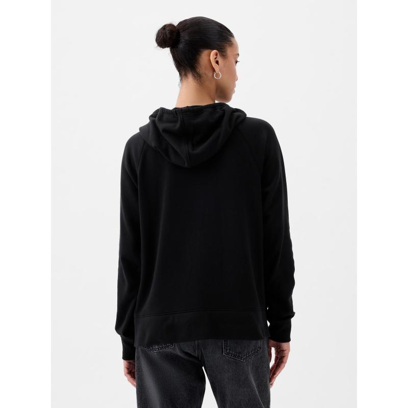 Kapucnis pulóver logóval és kapucnival