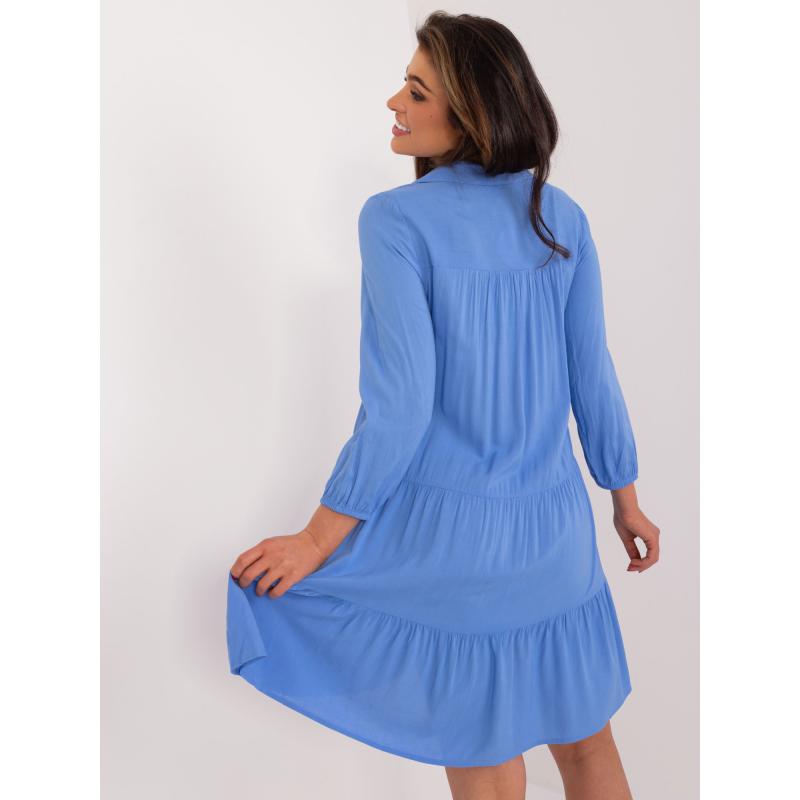 Dámské šaty s volánem SUBLEVEL modré