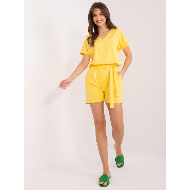 Női kezeslábas hátul cipzárral MENIRA sárga