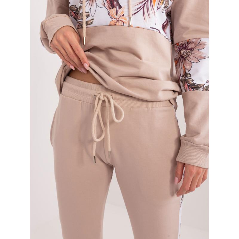 Dámská tepláková souprava s potiskem POTTA béžová 