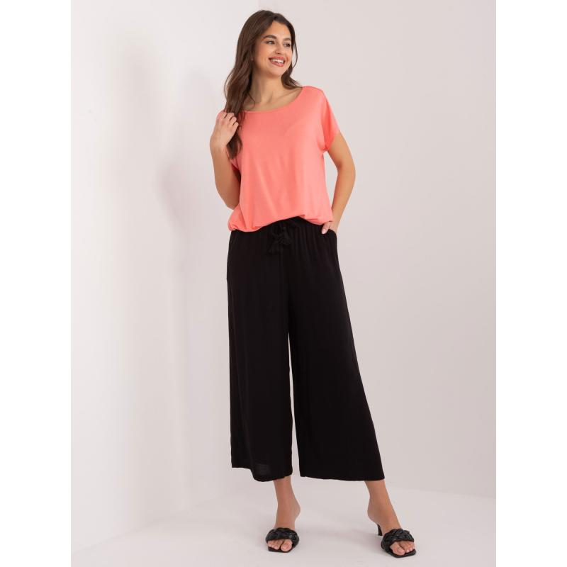 Dámské kalhoty z látky SUBLEVEL černé 