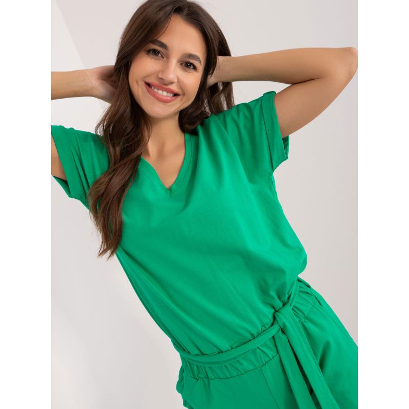 Női kezeslábas rövidnadrág DOVA zöld