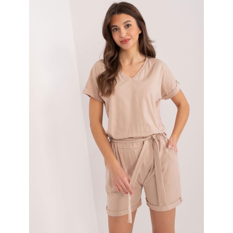 Dámský overal s kapsami BEVA béžový  