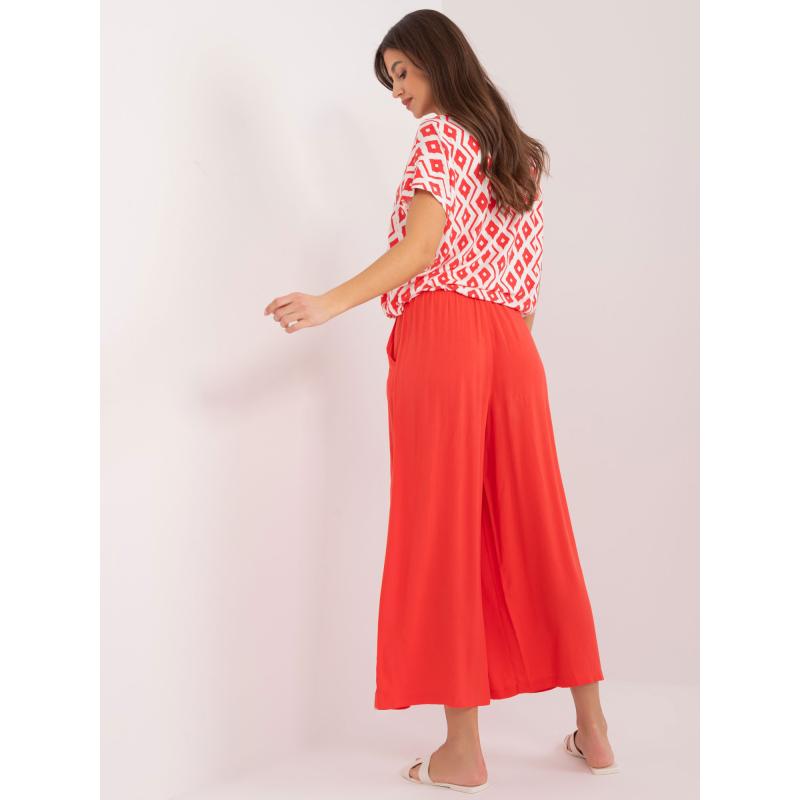 Dámské kalhoty z látky SUBLEVEL korálové  