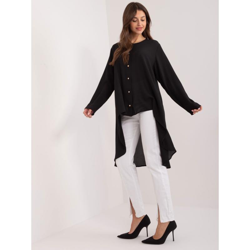Női ing díszgombokkal DARA fekete