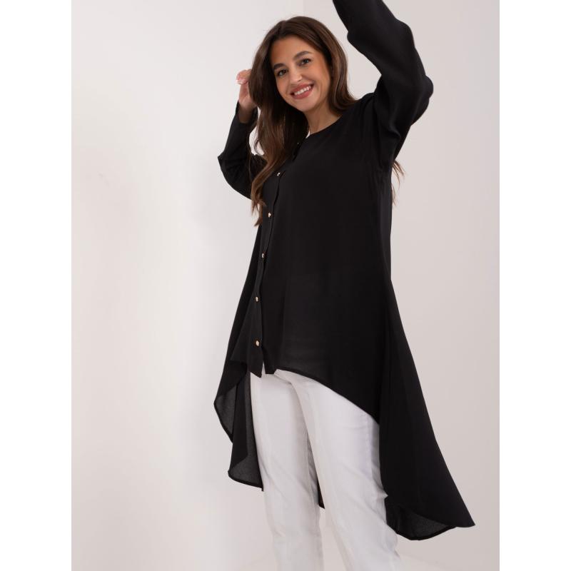 Női ing díszgombokkal DARA fekete