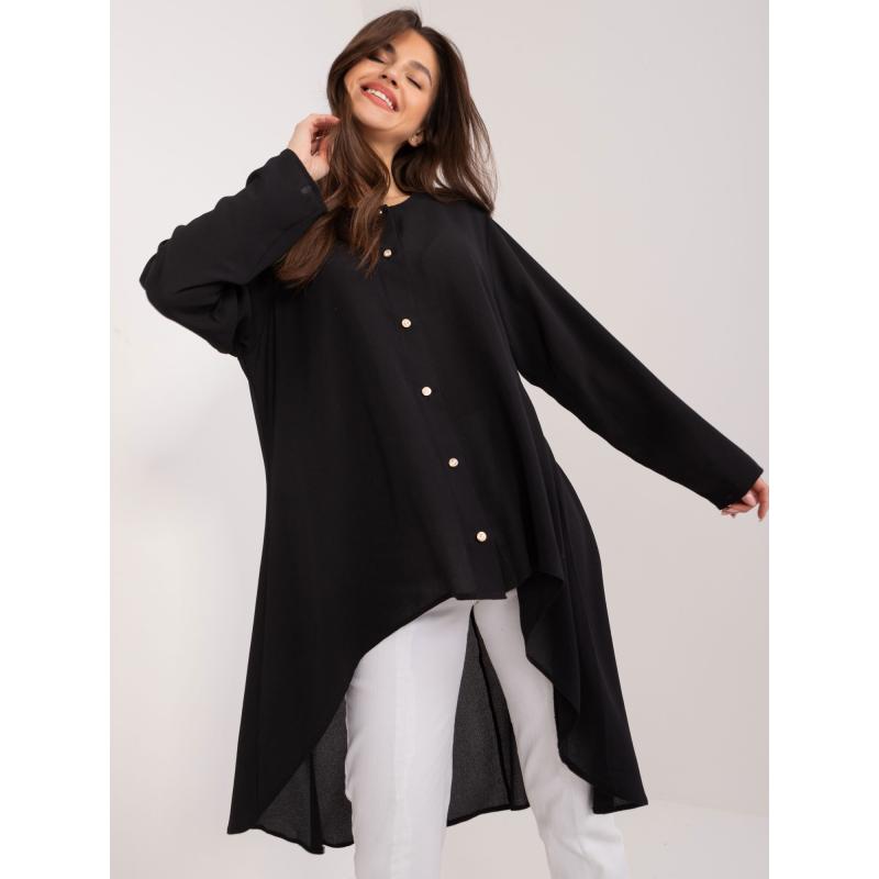 Női ing díszgombokkal DARA fekete