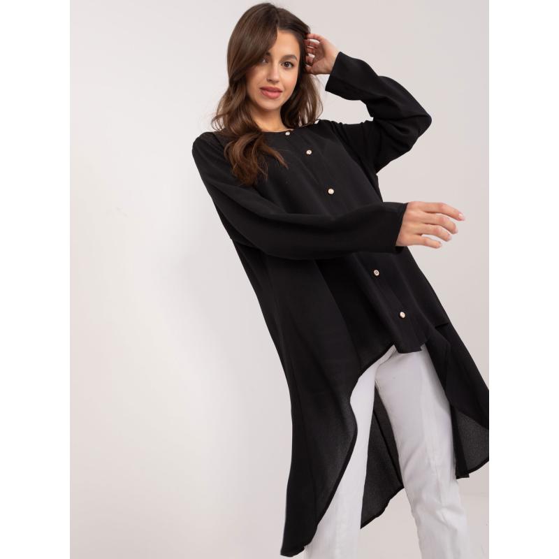 Női ing díszgombokkal DARA fekete
