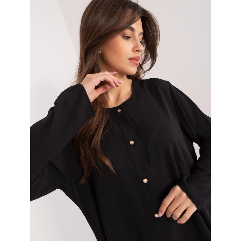 Női ing díszgombokkal DARA fekete