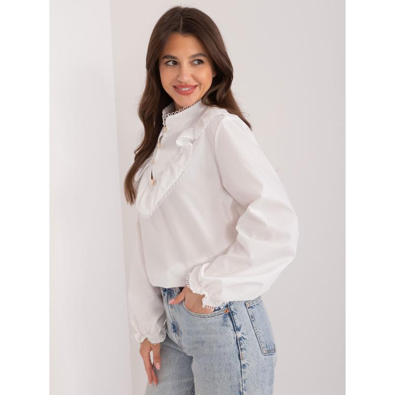 Női ing fodros szegéllyel VIWA fehér