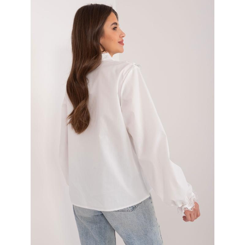 Női ing fodros szegéllyel VIWA fehér
