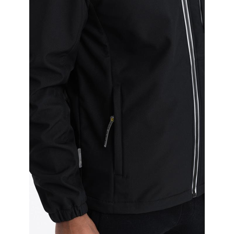 Pánská bunda SOFTSHELL s fleecovým V2 OM-JANP-0137 černá 