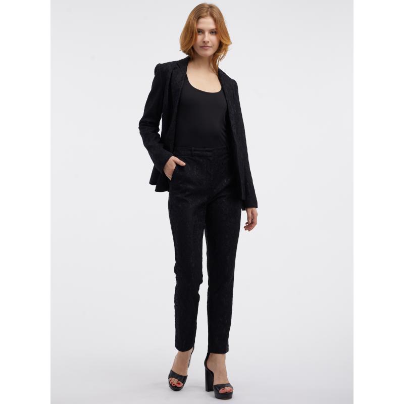 Černé dámské vzorované sako