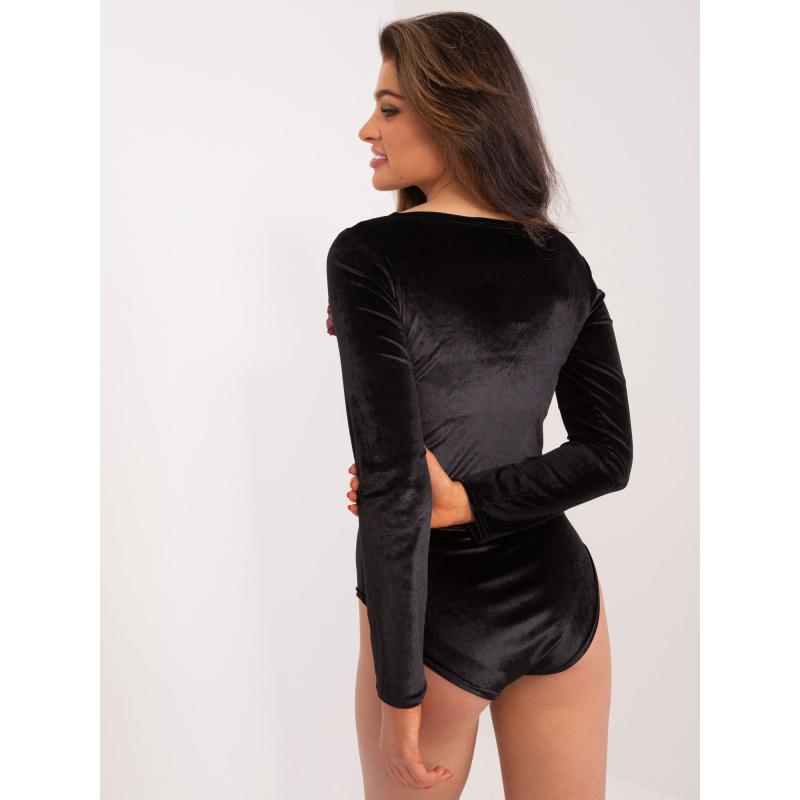 Dámske body s dlhým rukávom LOKA čierne