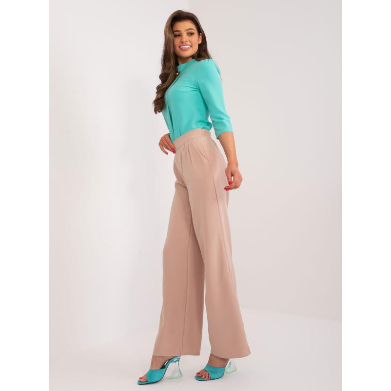 Dámské kalhoty s kapsami TITO hnědé