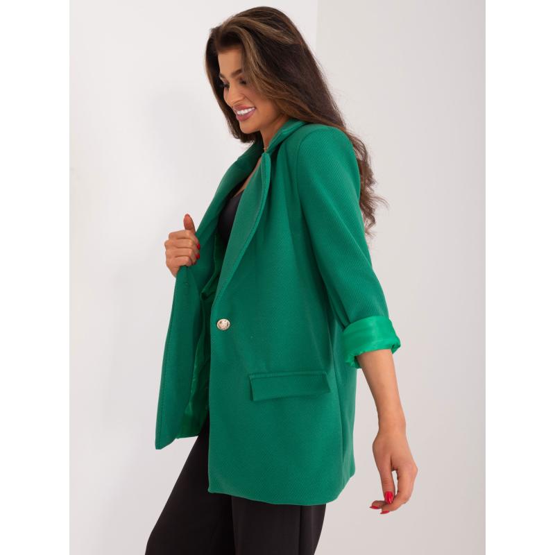 Női hosszú ujjú kabát ZITA zöld
