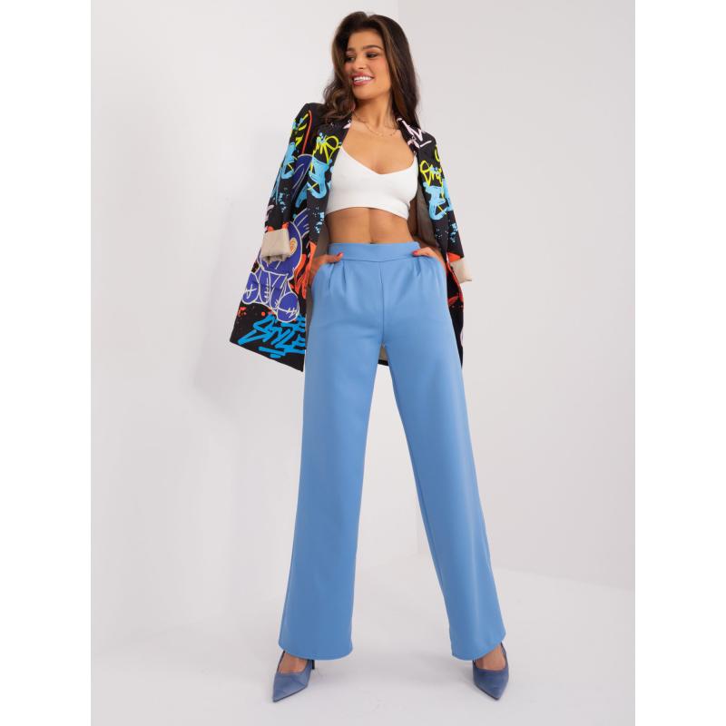 Női egyenes szárú nadrág NOCA kék