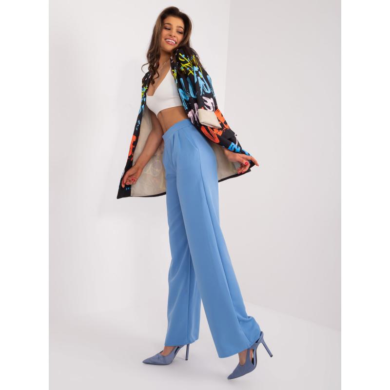 Női egyenes szárú nadrág NOCA kék