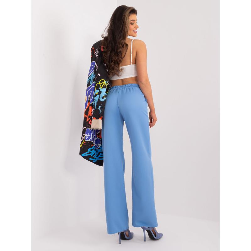 Női egyenes szárú nadrág NOCA kék