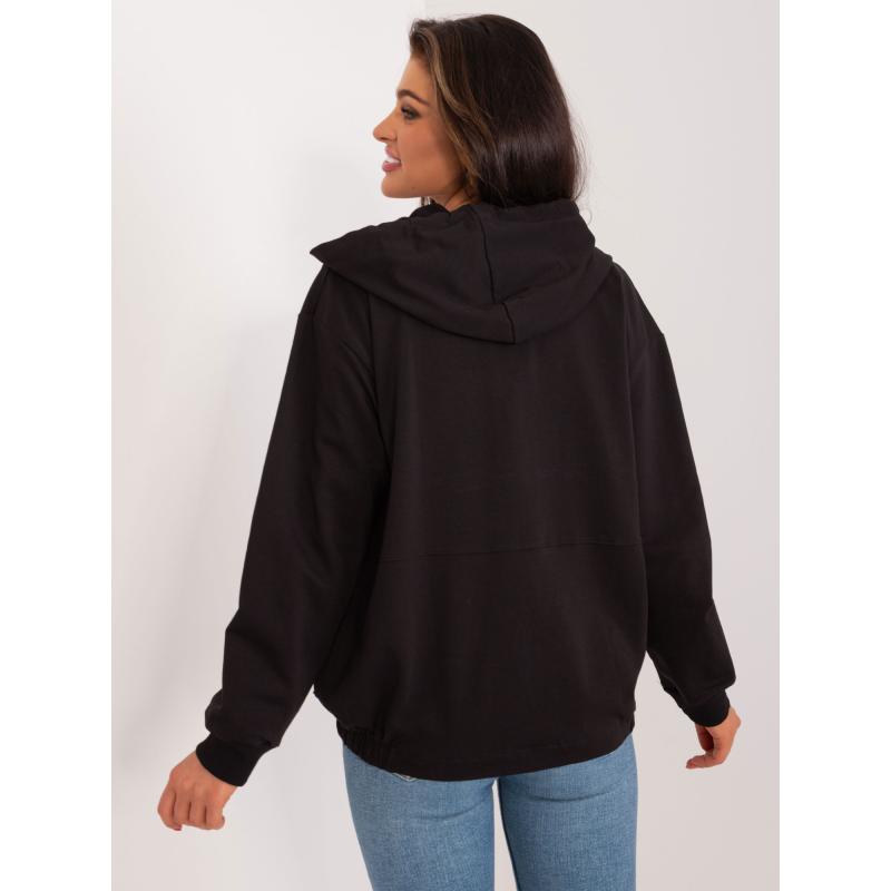 Dámská bavlněná blůza bez knoflíků KOLA černá 