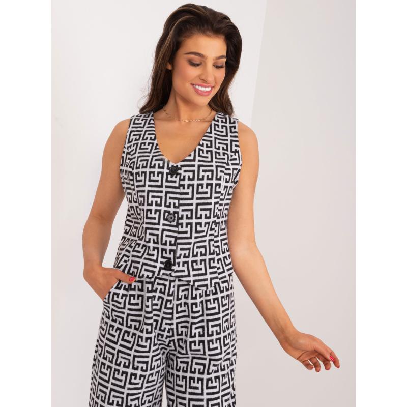 Dámská vesta FITTED šedočerná