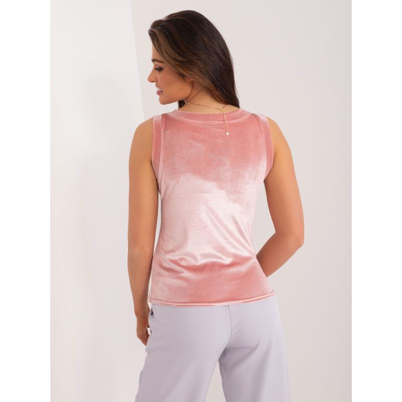 Női ujjatlan felső VELA világos rózsaszín