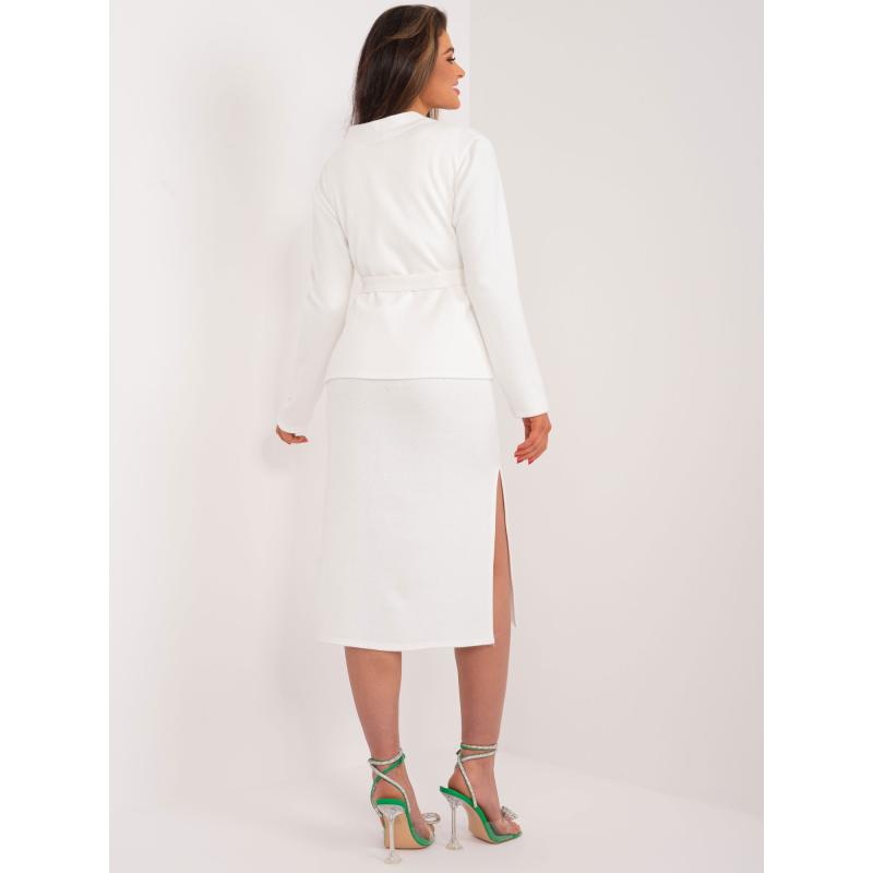 Dámská souprava se šaty a přehozem VIC ecru 