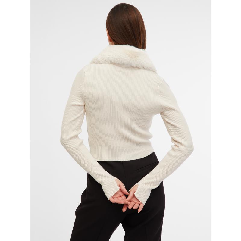 Světle šedý dámský kardigan