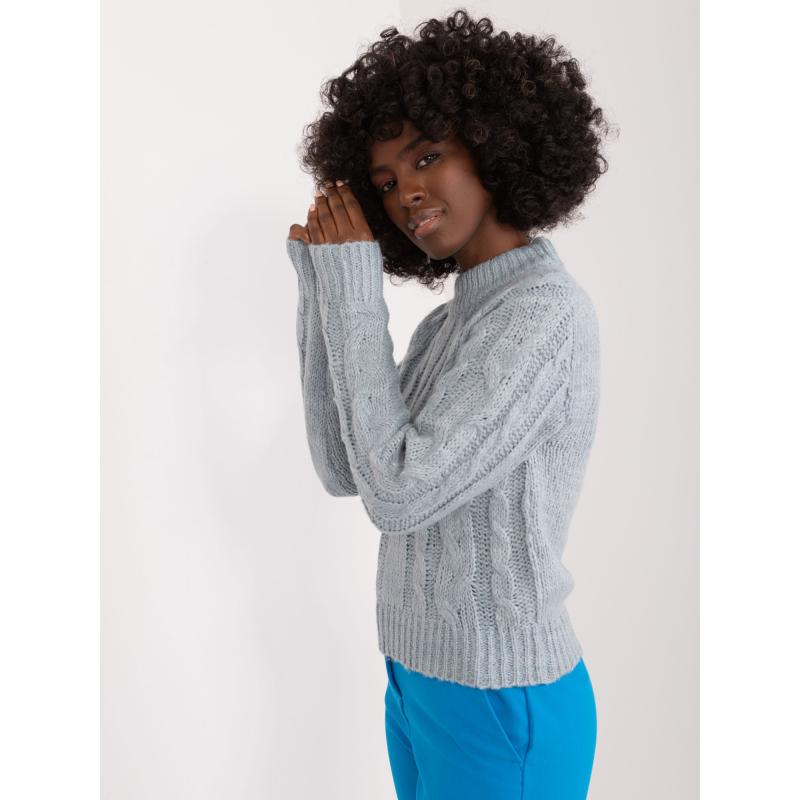 Dámský svetr kostkovaný MAYFLIES mátový