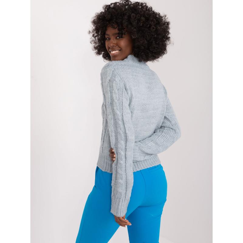 Dámský svetr kostkovaný MAYFLIES mátový