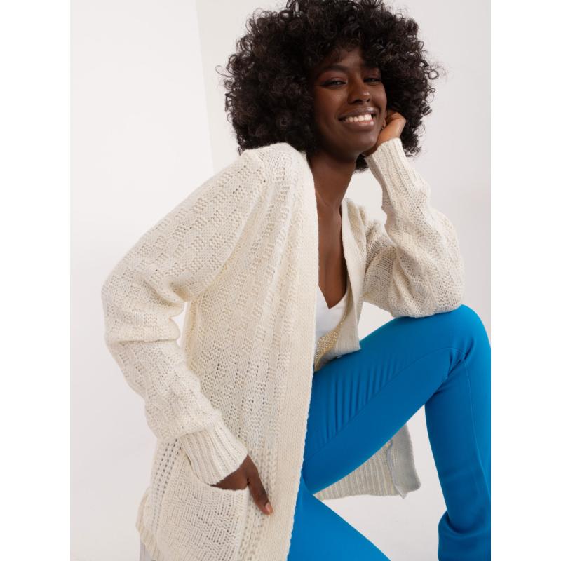 Dámský kardigan MYFLIES ecru 