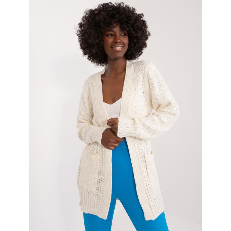 Dámský kardigan MYFLIES ecru 