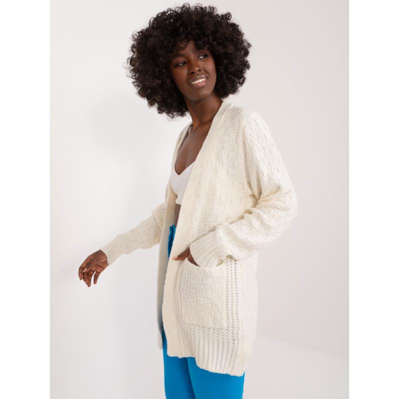 Dámský kardigan MYFLIES ecru 