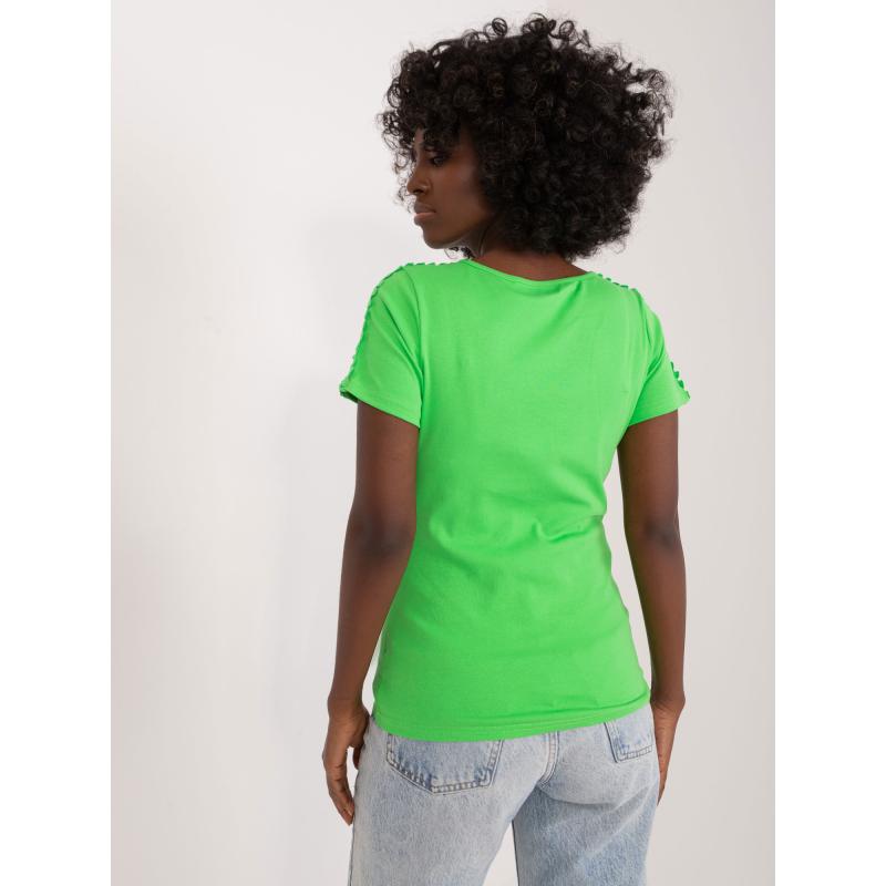 Dámská halenka s krajkou KIR světle zelená