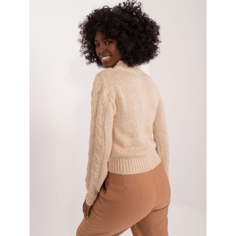 Dámský svetr s náplety MAYFLIES béžový 