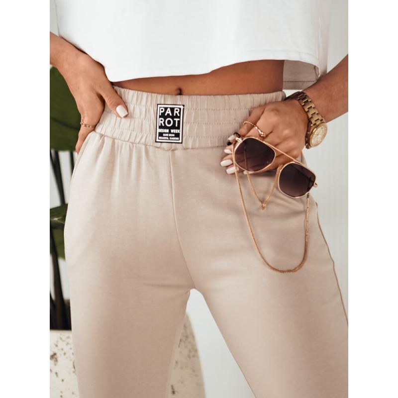 Női melegítőnadrág KAROT bézs