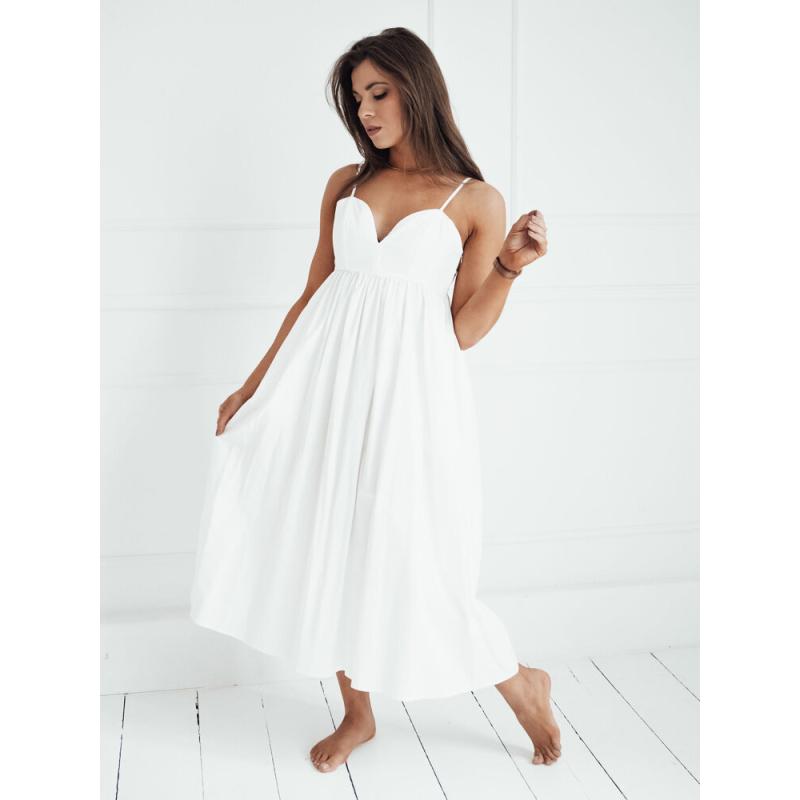 Dámské šaty midi ELIENE bílé