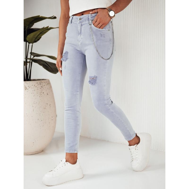 Dámské džínové kalhoty ALEX fialové