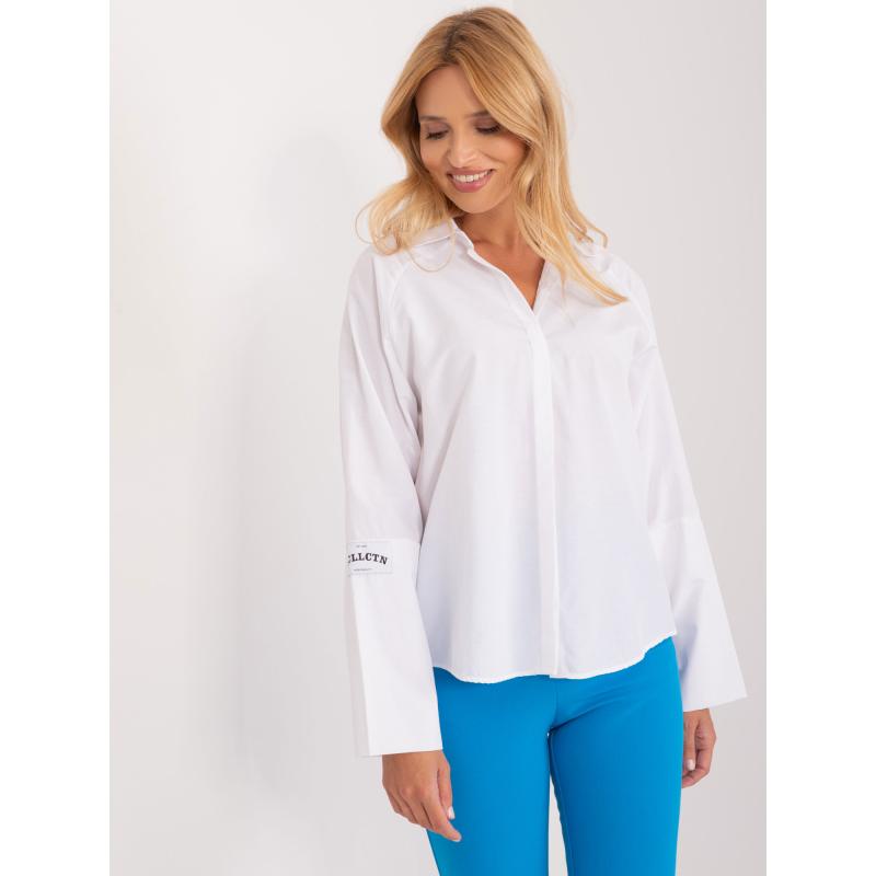 Női széles ujjú ing MONNA fehér