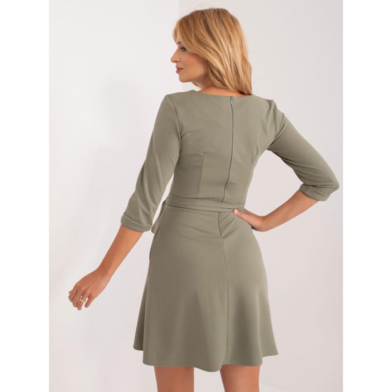 Dámské šaty s ozdobnými knoflíky ITTA khaki 