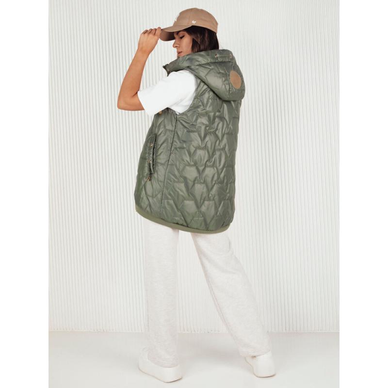 Dámská prošívaná vesta COLINE zelená