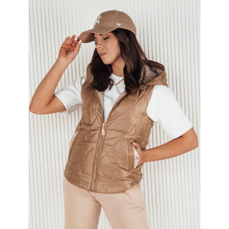 Dámská prošívaná vesta NICOLAS zlatá