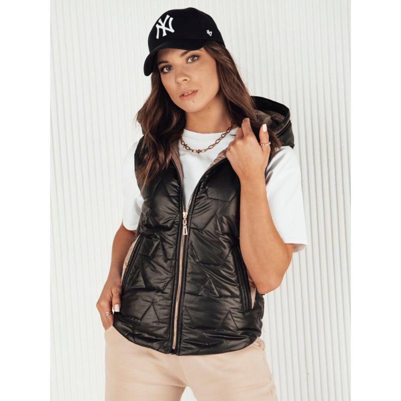 Női steppelt mellény NICOLAS fekete