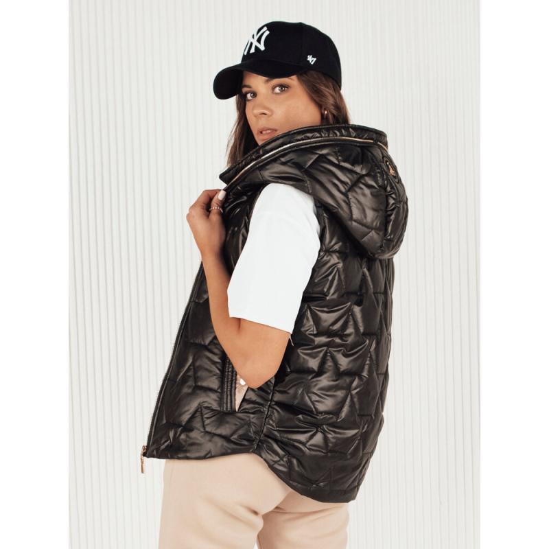 Női steppelt mellény NICOLAS fekete