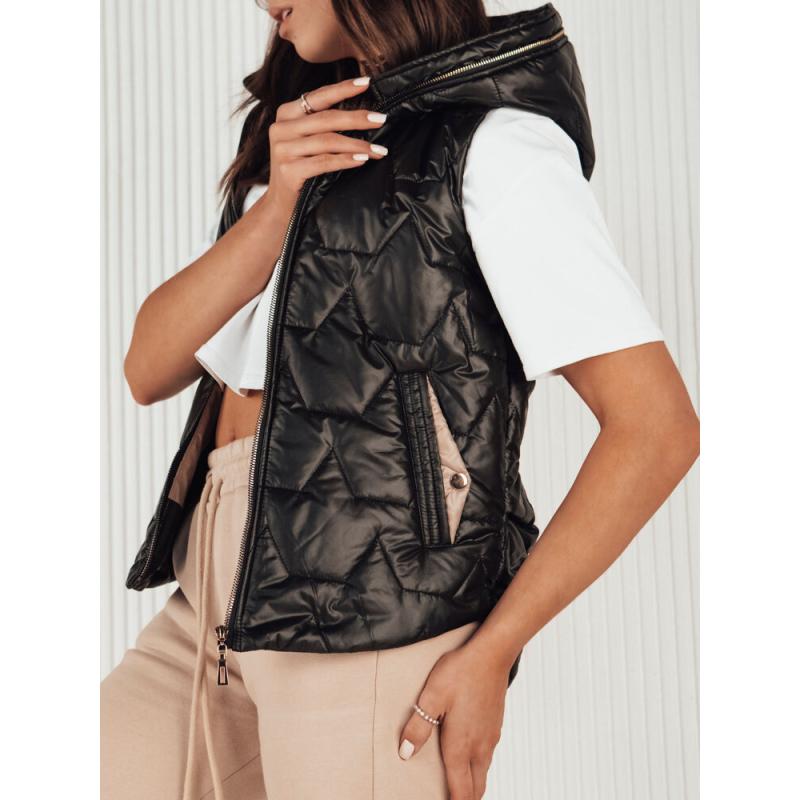 Női steppelt mellény NICOLAS fekete