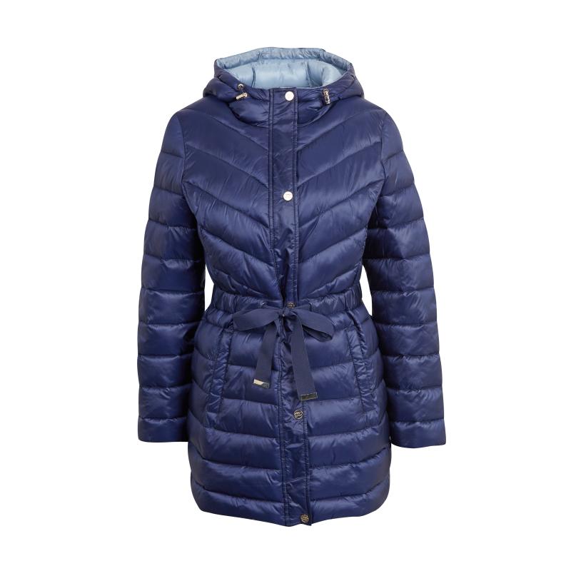 Modrý dámský kabát