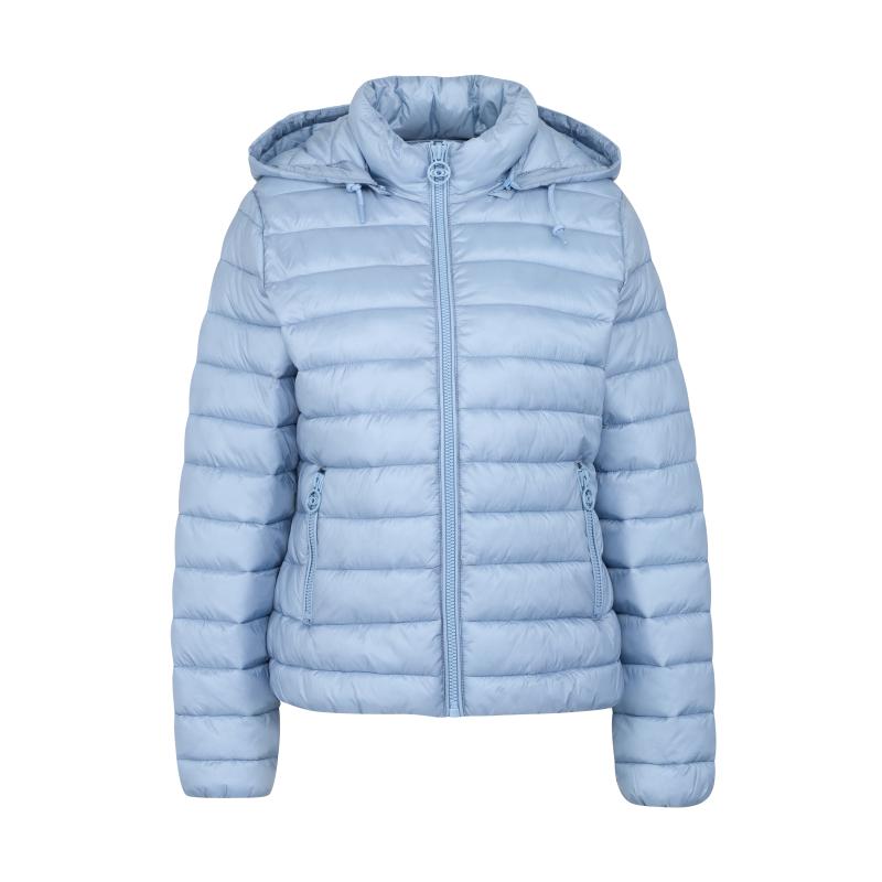 Modrá dámská prošívaná bunda