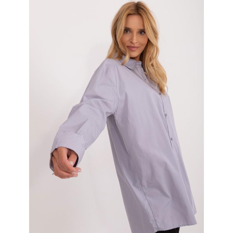 Dámská košile nadměrné velikosti UNIA šedá  