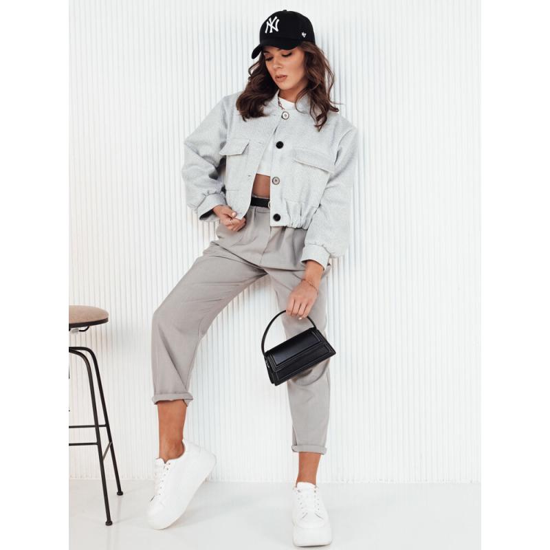 Női bomberdzseki HONES világosszürke