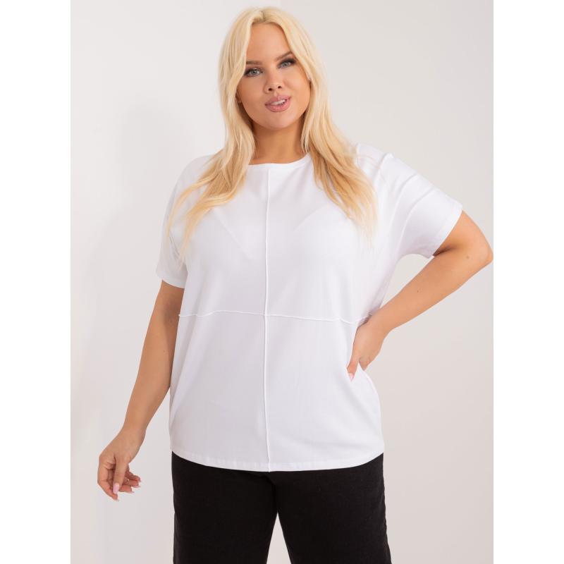 Dámská halenka plus size EVAR bílá 